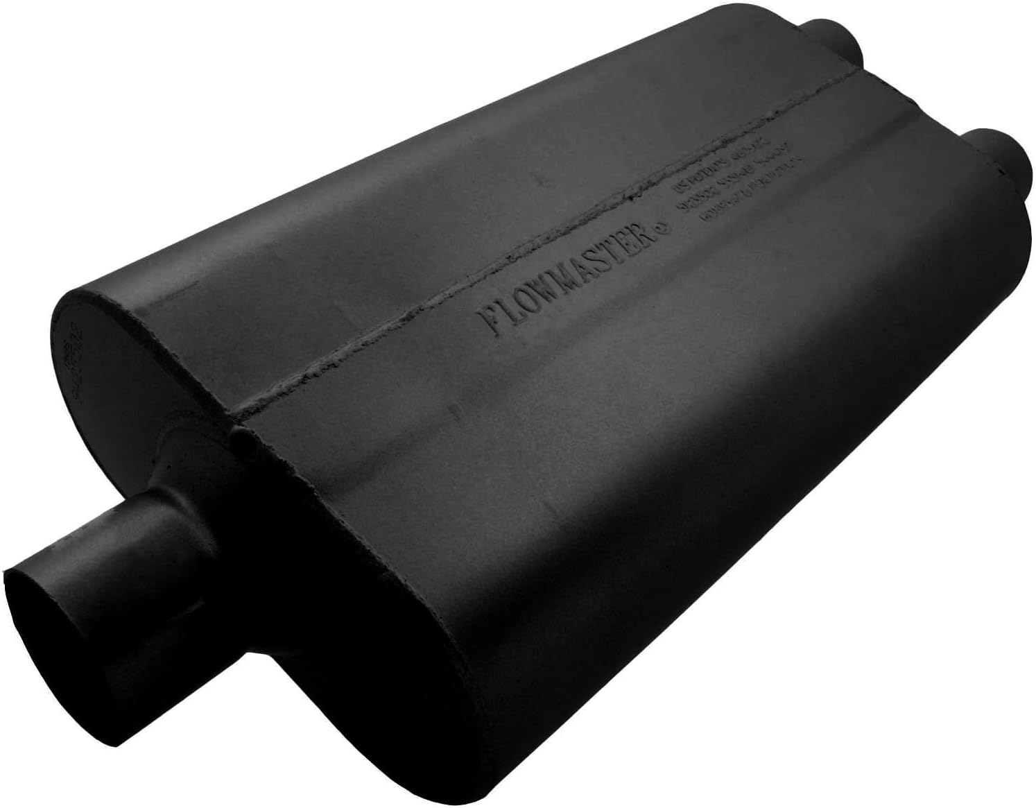 Flowmaster 9425502 50 Delta Flow Muffler - 2.50 Center IN / 2.00 Dual OUT - Moderate Sound