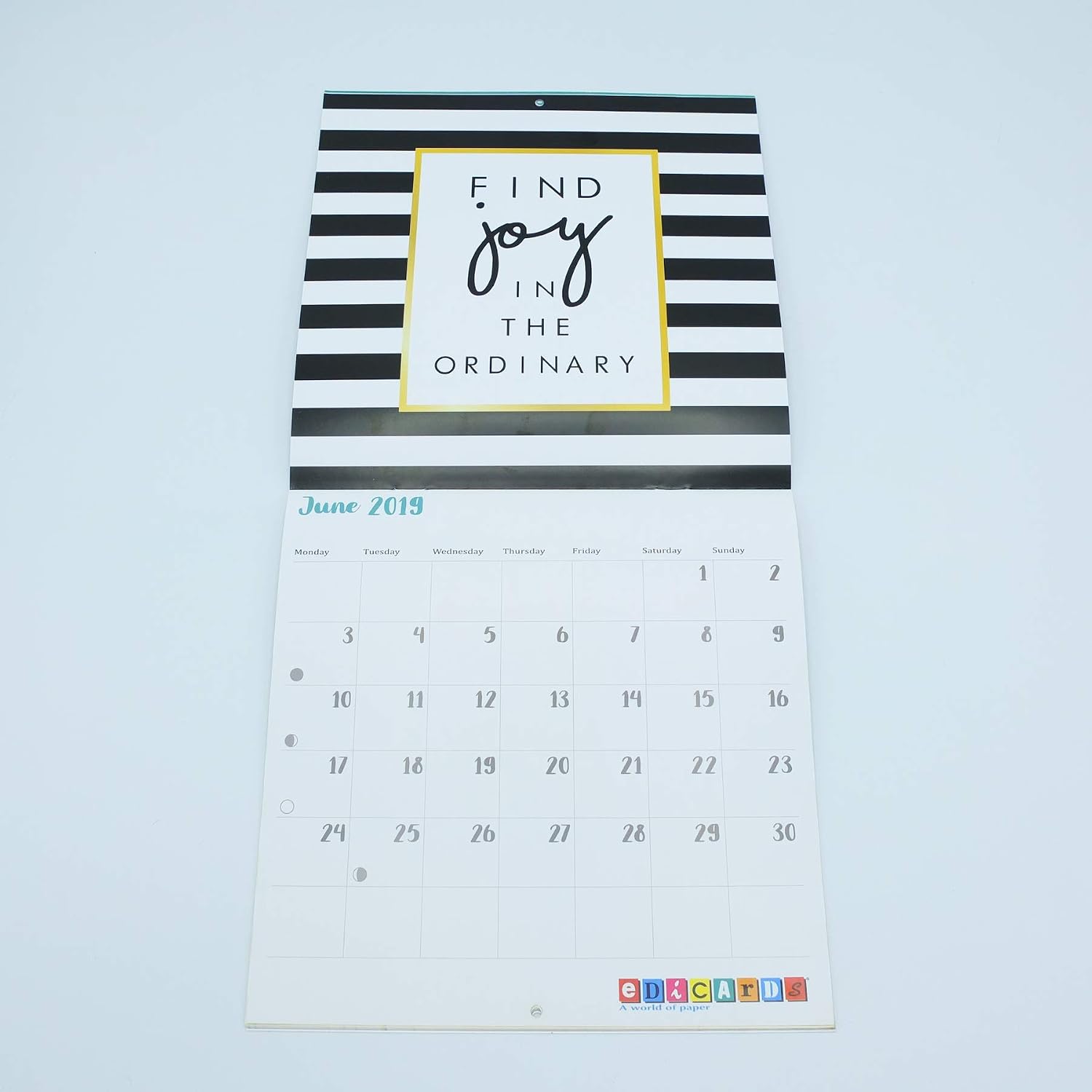 Cancelleria e prodotti per ufficio stampato su carta fotografica di alta  qualità 30x30 cm calendario da parete frasi in Inglese 2019 Marca edicards  con Fotografie E frasi Che motivano urban-earth.co.uk