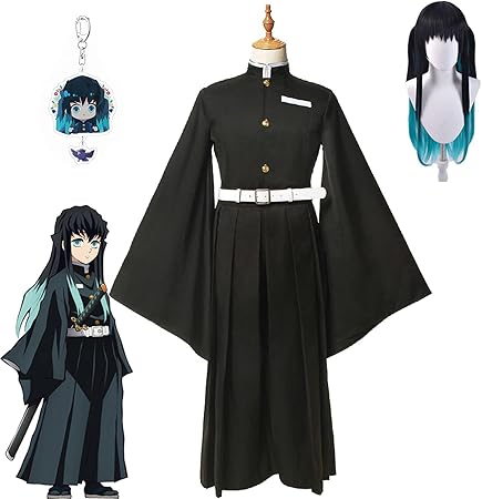 Amazon Junming Cos ウィッグ付 鬼滅の刃 子供服 子供用 時透 無一郎 ときとう むいちろう 子供コスプレ衣装 キッズ Kids Cosplay 誕生日 プレゼント コスプレ服 文化祭 ハロウイーン パーティー 変装 仮装 子供用 こどもの日 キッズコスチューム おもちゃ