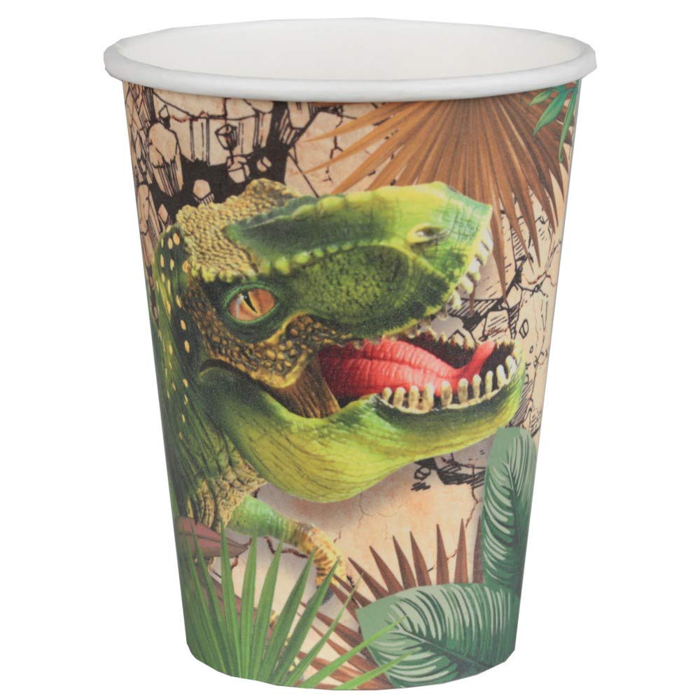 Santex 7286-99, Pack of 10 T-Rex Dinosaur Cups