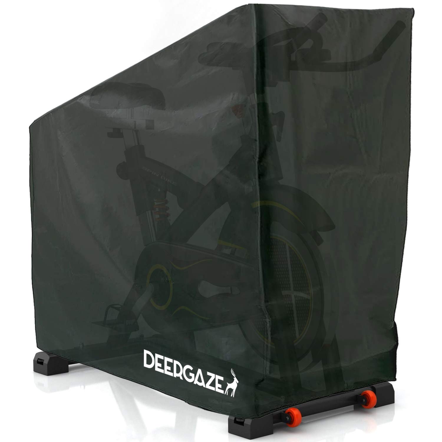 DEERGAZE Exercise Bike Cover Waterproof Outdoor. Peloton Bike, Spin Bike or Indoor Bike Cover Anti Rain, Sun and Dust Protective