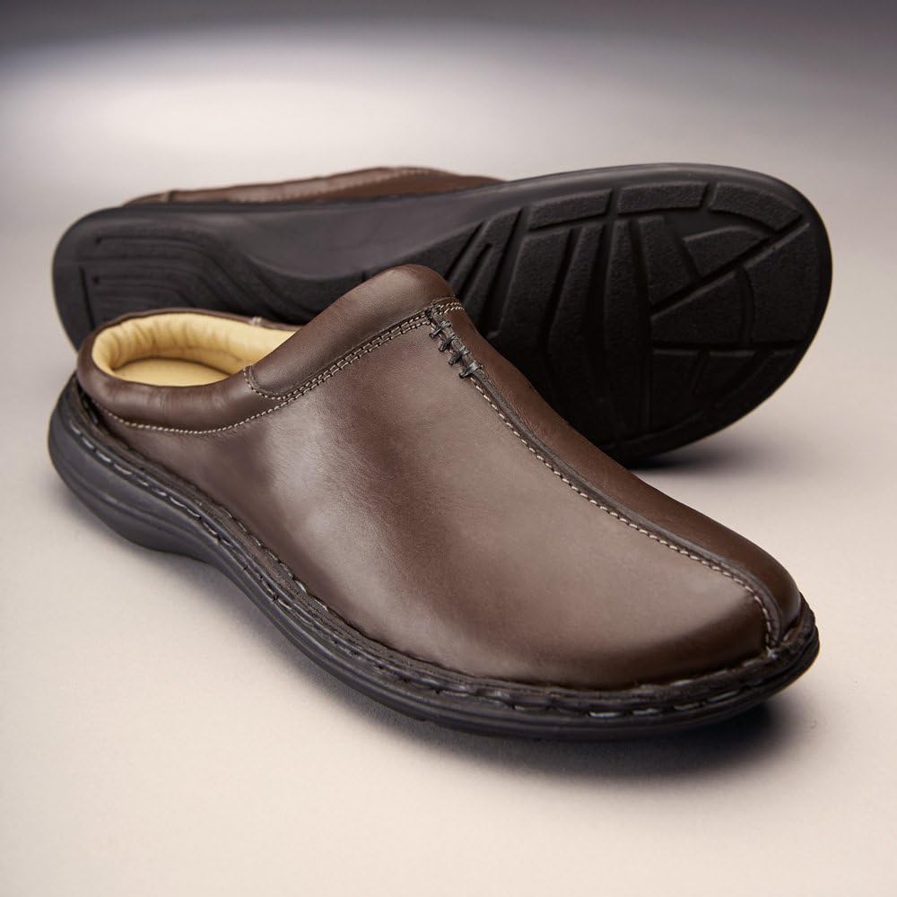 mens leather mules uk