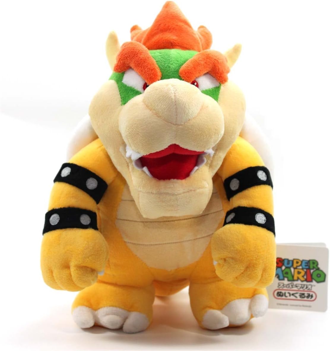TinTek 10" Super Mario Brothers Standing King Bowser Soft Stuffed Animal Plush Doll Figure Toy 10 Inches