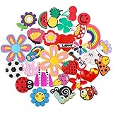 PP OPOUNT 30 Pieces Different PVC Shoe Charms for Croc& Jibbitz Bands Bracelet Wristband