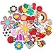 PP OPOUNT 30 Pieces Different PVC Shoe Charms for Croc& Jibbitz Bands Bracelet Wristband