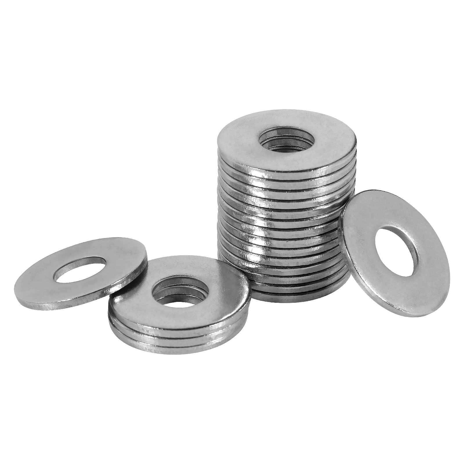 FOMGIIN Stainless Steel Flat Washers, M8 x 20mm, Pack of 20
