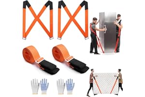 MLMTFI Moving Straps, 2-Person Lifting and Moving System Furniture Lifting Straps, Easily and Safely Move Appliances Mattresses Luggage Strap Heavy Objects up to 800lbs Shoulder Belt Moving Supplies