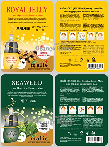 [OBS lab] 64 pcs Ultra Hydrating Essence Mask, Korean Facial Mask Sheet ( 4 x 16 Types), Moisturizing Skincare