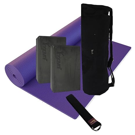 Amazon.com : Deluxe Yoga Kit - Yoga Mat, Yoga Mat Bags, Foam ...
