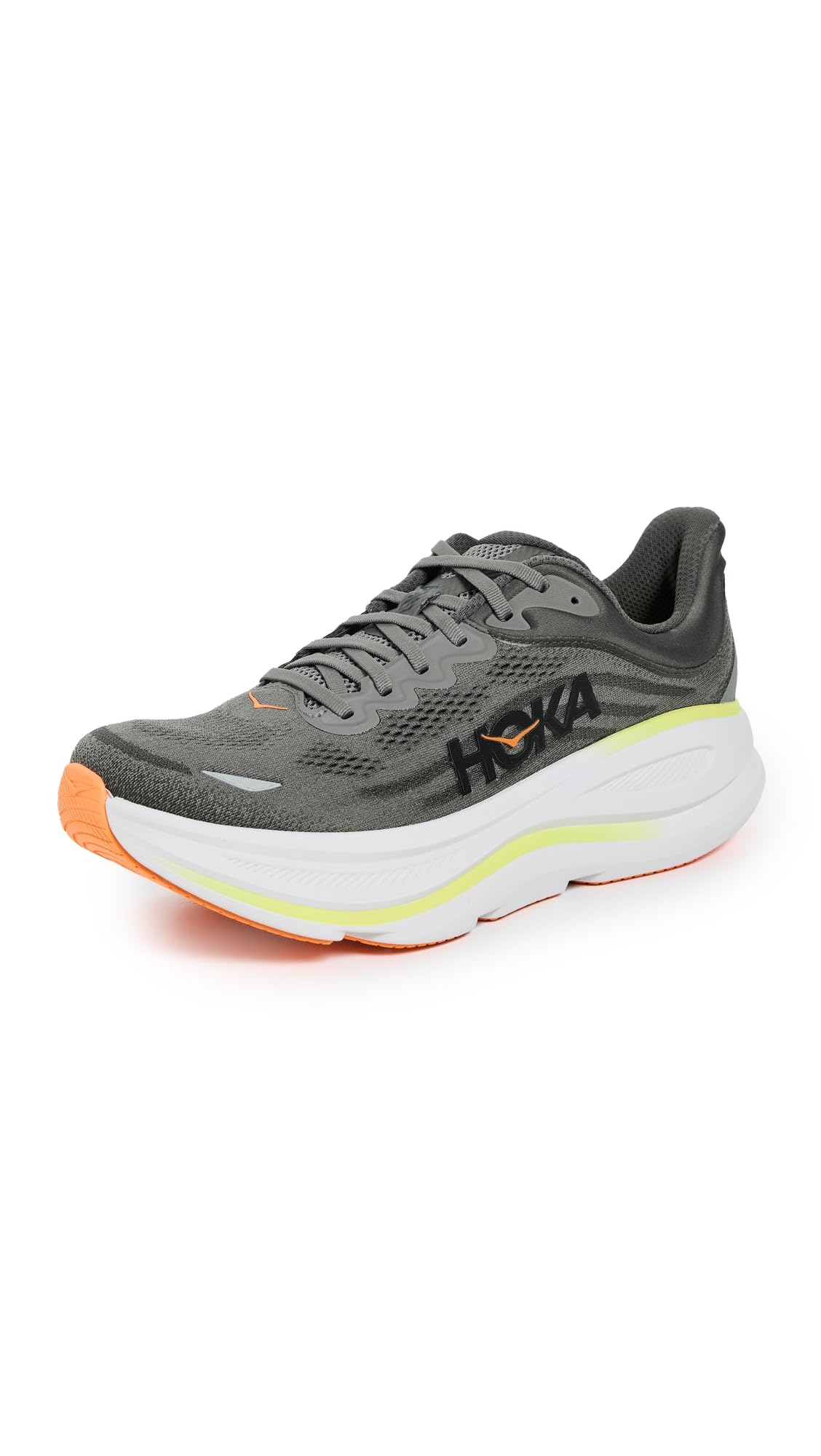 Hoka Men's Bondi 9 Asphalt Grey/Gravel 8.5 Medium Image