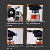 DONGTATA Cooking Blow Torch Adjustable Flame Butane Gas Torch view 3