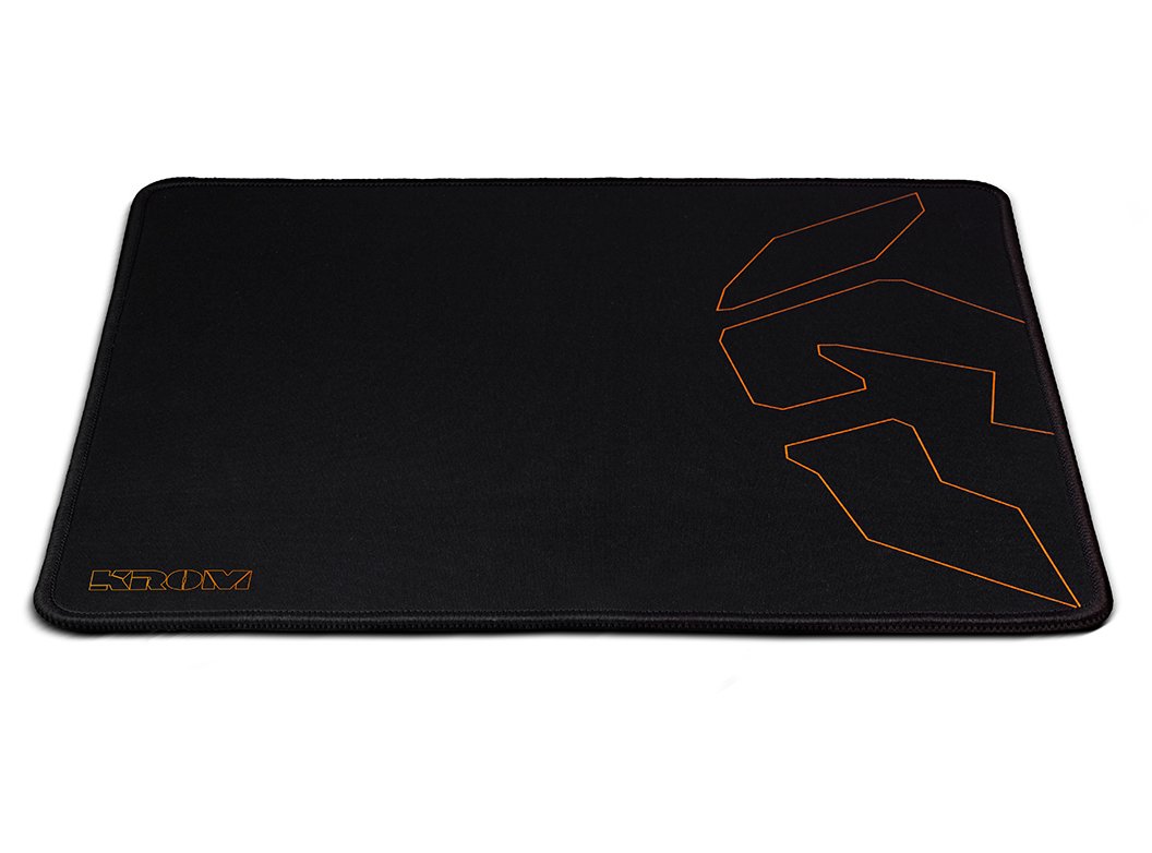 KROM NOX Knout Speed - Mouse Pad (Black, Monotone, Rubber, 32 cm, 27 cm, 3 mm)