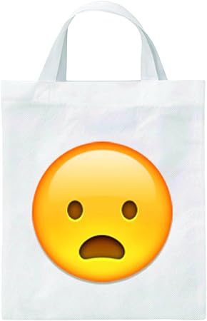 Tragetasche 40x38 Stirnrunzelndes Gesicht Mit Offenem Mund Jutebeutel Turnbeutel Schulbeutel Fitnessbeutel Einkaufstasche Smiley Emoij Weihnachts Geschenktipp Amazon De Koffer Rucksacke Taschen