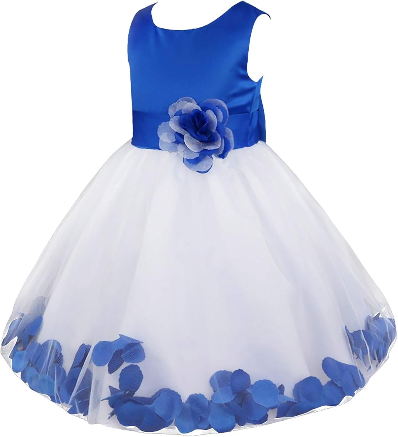 flower girl dresses with petals in the hem