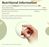 WeightWorld Frankincense Capsules 2000 mg Boswellia 85% Boswellic Acids 180 view 5