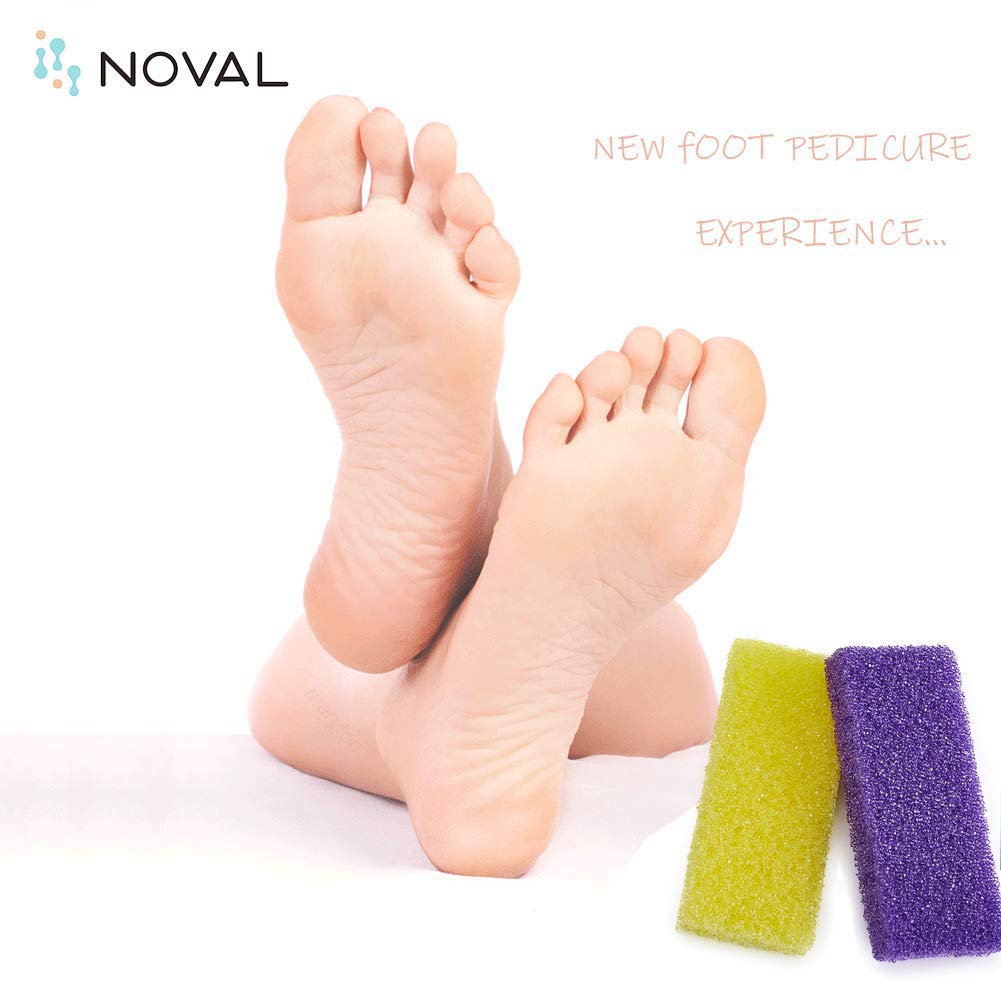 Disposable Pedicure Scrubber Callus Remover Pumice Stone for Foot Care Purple Coarse, 40 PCS: Beauty