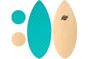 South Bay Board Co. - 41" / 36” Skipper Skimboard - Beginners Skim Board for Kids - Durable, Lightweight Wood Body with Wax-Free Textured Foam Top Deck - Performance Tear Drop Shape