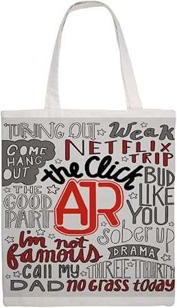 AJR The Click - Bolsa de lona de algodón para compras: Amazon.es: Hogar