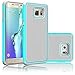 S6 Edge Plus Case,EC Slim Shockproof Case Cover, Hybrid Armor Dual Layer Defender Protective Case Cover for Samsung Galaxy S6 Edge Plus (Emerald/Gray)