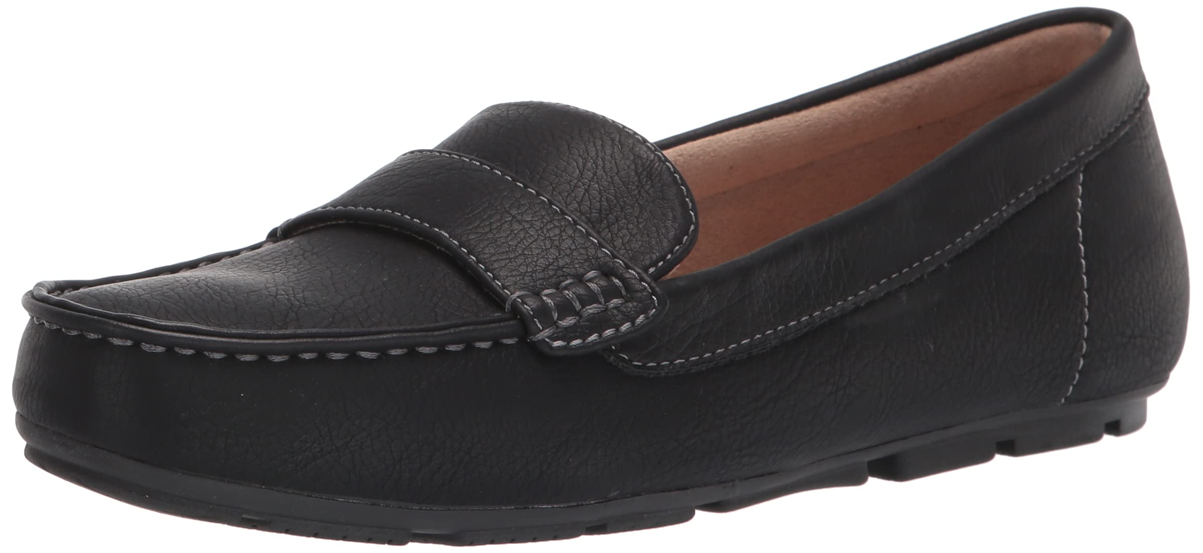 Photo 1 of Naturalizer Soul Womens Seven Slip On Moccasin Loafer, Black Smooth, 9 M