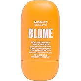 Blume Sunburst Broad Spectrum SPF 50 Mineral Sunscreen - Hydrating & Soothing Face Sunscreen with Zinc Oxide and Niacinamide - Tailored For Sensitive Skin - Vegan (1.7 Ounce)