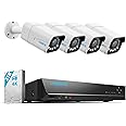 REOLINK 8CH 4K Home Security Camera System, 4pcs 5X Optical Zoom Wired PoE Security Cameras Outdoor, Spotlights for Color Night Vision, 8CH NVR 2TB HDD, Smart AI Detection, 2-Way Talk, RLK8-811B4