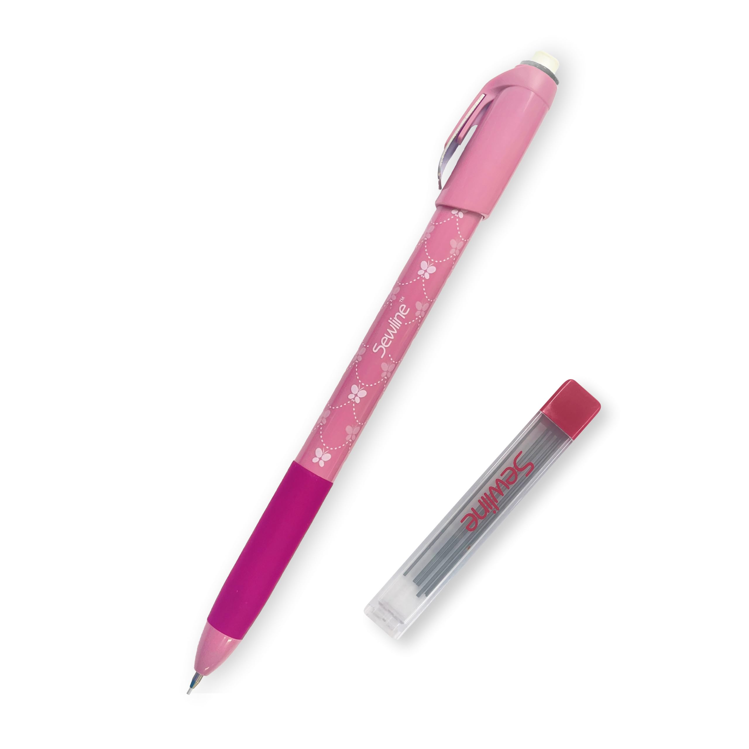 Sewline Fabric Pencil Black Ceramic (.09mm Graphite Quntity 1 Pen with 3 Refills)