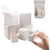 JoyHuaTrade 8 PCS Nesting Gift Boxes Prank Surprise White Square Box | Assorted Size (1.2'' -4'') Funny Gag Supplies for Christmas Birthday Wedding Packaging Presents or Decoration