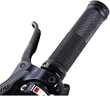 PLATT Bike Grips with Aluminum Lock Non-Slip Rubber 128mm Black view 7