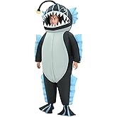 WQWOVRVO Inflatable Costume,Anglerfish inflatable costume Kids,Funny Halloween Blow up Costumes for Boys& Girls