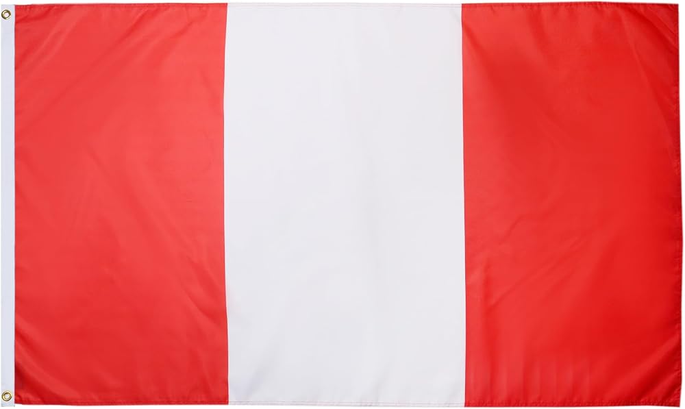AZ FLAG Peru Without Arms Flag 3x5 ft 100D Polyester Two Brass Grommets