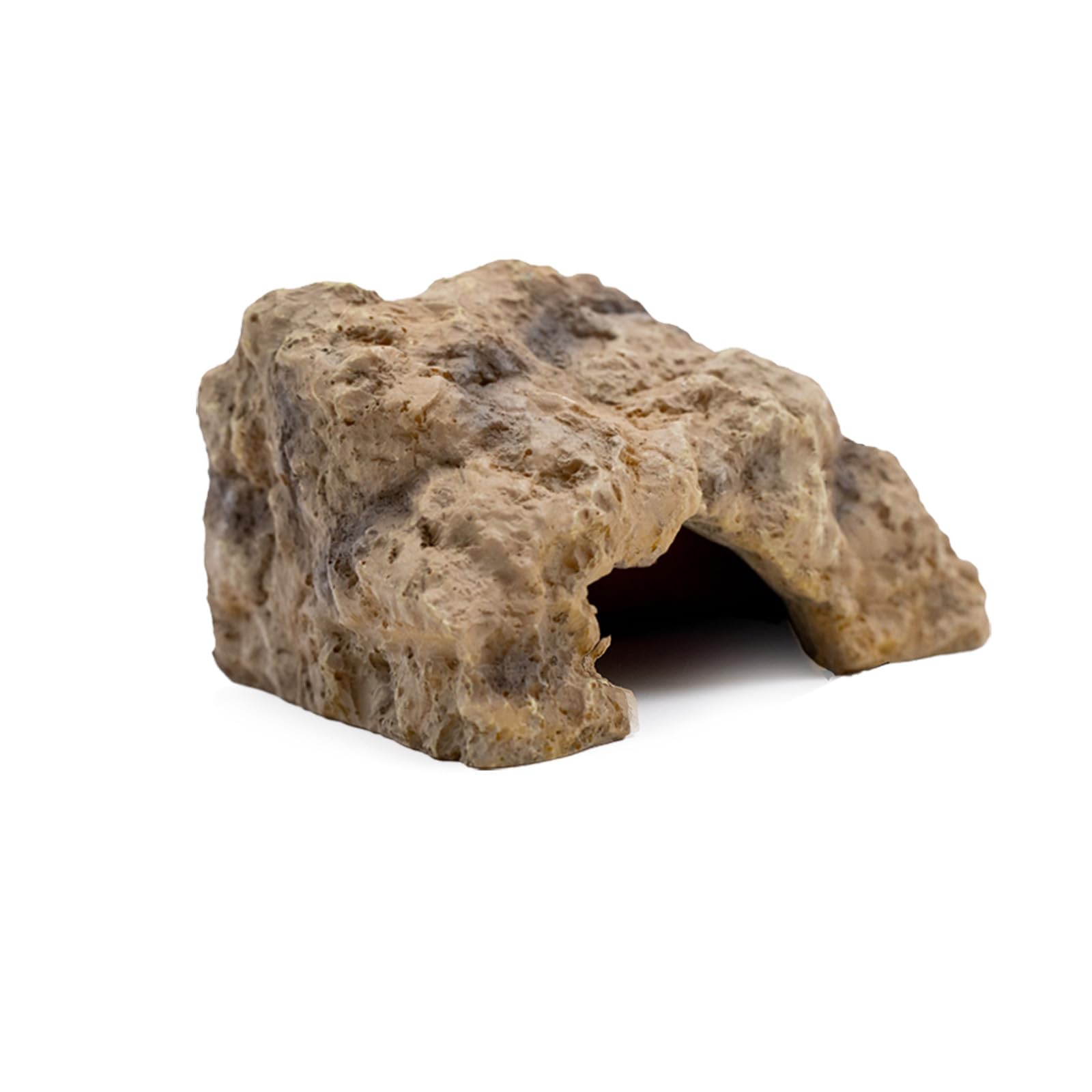 Photo 1 of Repticircle Reptile Hide for Leopard Gecko, Bearded Dragon, Ball Python & Tortoise – Terrarium Habitat Décor, Snake & Lizard Hideout(Resin, Large)