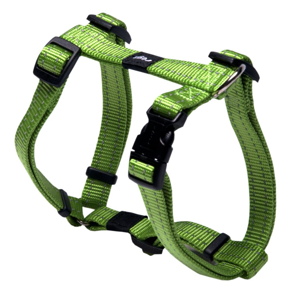 Rogz Snake Harness Reflective, 16 mm, Lime Green