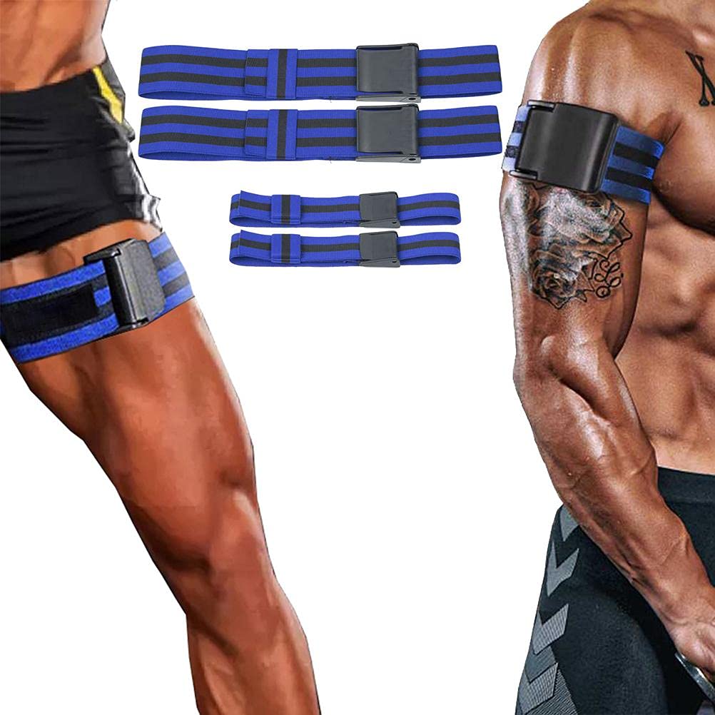 Tumnea Occlusion training bands, cuffs Band for occlusion training, arm muscle training bands Weight lifting muscles Blood flow restriction - 2 pieces