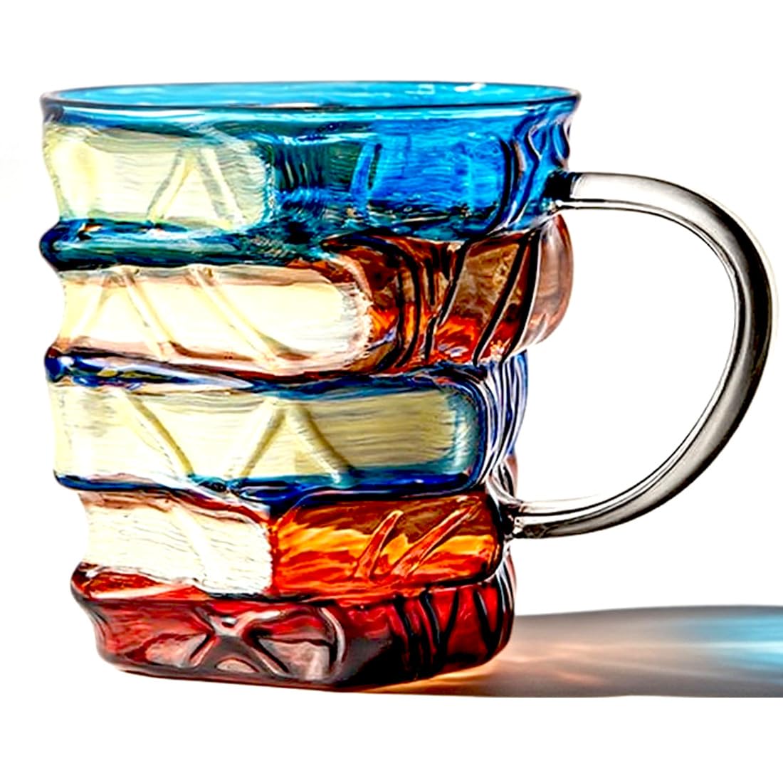 Photo 1 of ***SIMILAR ITEM*** AKLOZYX Artistic Book Stack Glass Coffee Mug,11oz Handmade Tea Cups Cool Funny, Decorative Design for Book Lovers Gifts for Women and Man (Medium)