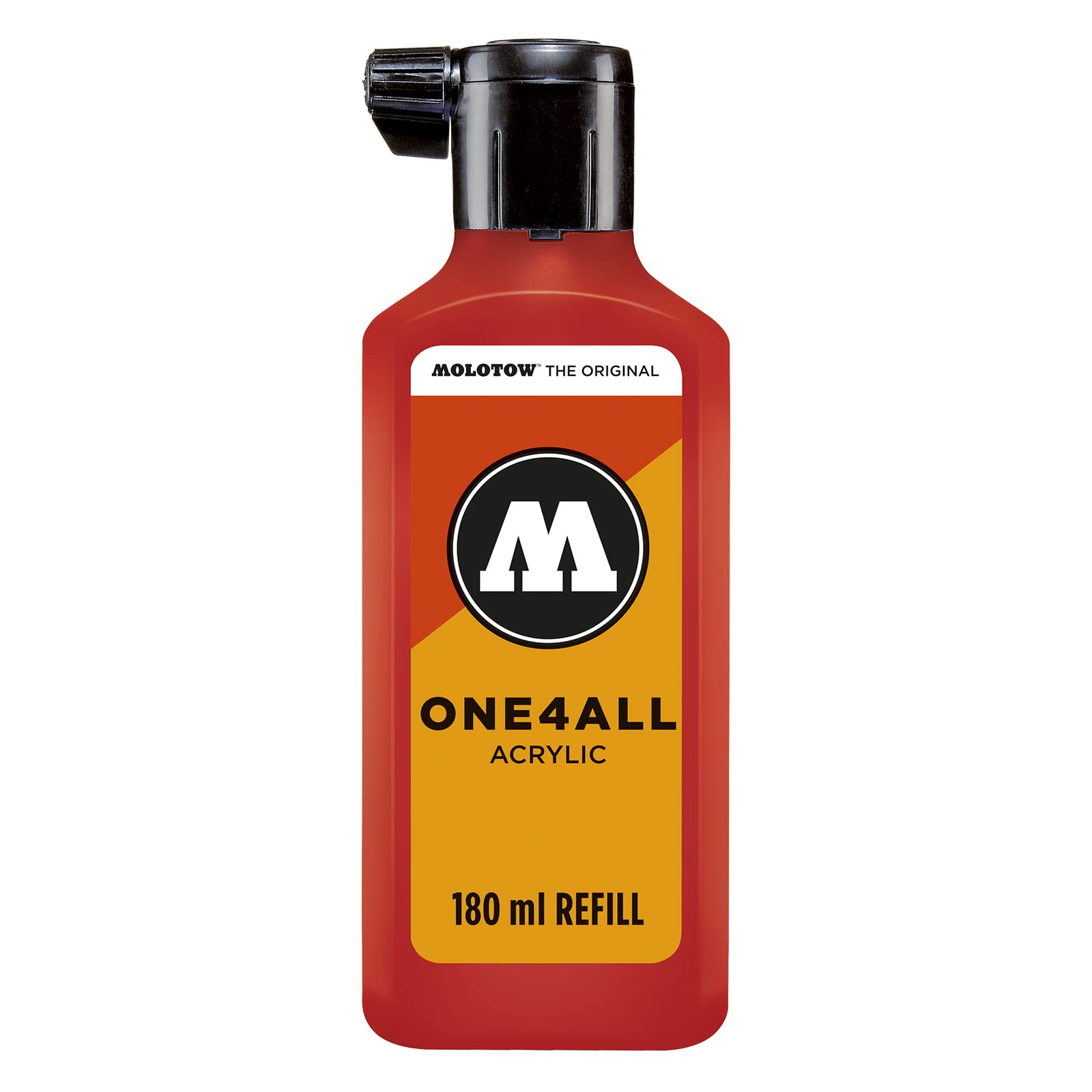 MOLOTOW ONE4ALL Acrylic Paint Refill ONE4ALL Paint Marker, Traffic Red, 180ml Bottle, 1 Each (692.013)