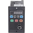 3 Phase Converter, Single Phase to 3 Phase Converter, AC Motor Speed Controller, Mini Motor VFD Inverter Single Phase 176‑264V Input to 3 Phase 0‑220V Output Variable Frequency