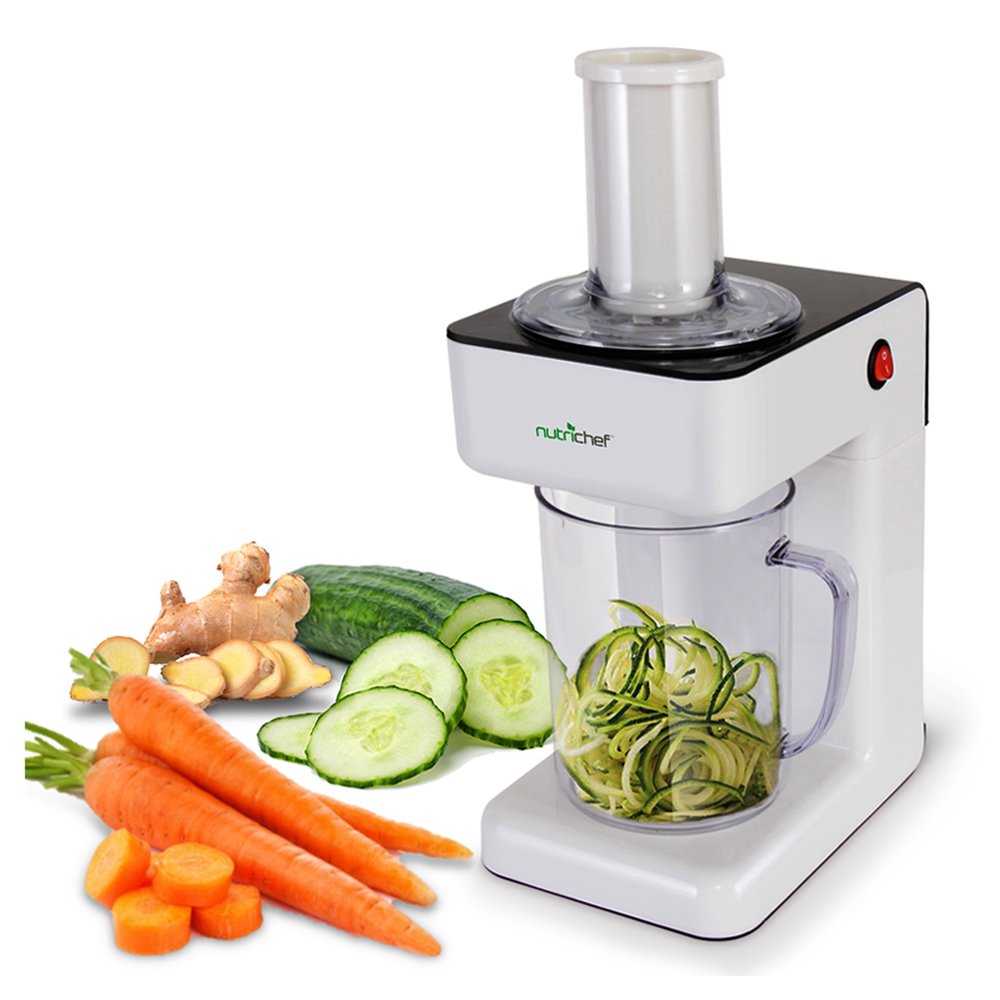Electric Food Spiralizer 3in1 Food Processor, Salad Shooter, Spiral