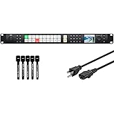Blackmagic Design ATEM 2 M/E Constellation HD Live Production Switcher with 6ft Power Cord and 5-Pack of Solid Signal Cable Ties (SWATEMSCN2/1ME2/HD)