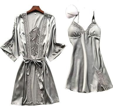 satin nightdress set