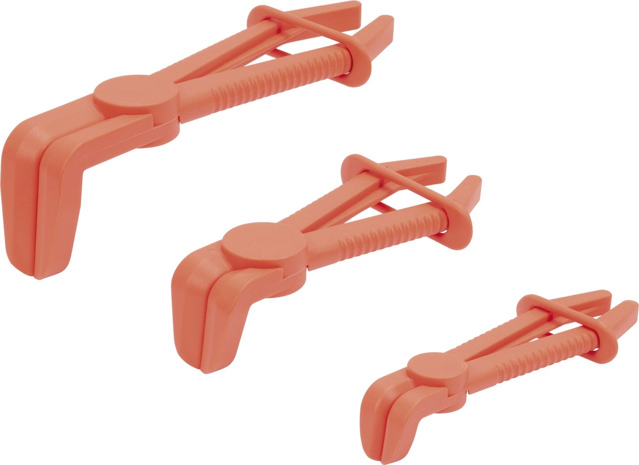KS Tools 115.5055 90 Degree Hose Clamp Gripper Set - Red (3 Pieces)