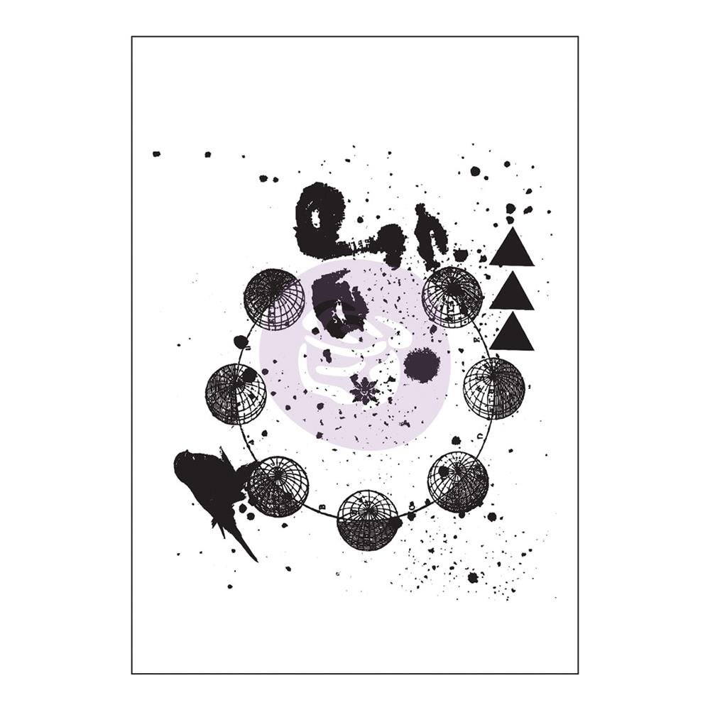 Prima Marketing Prima Cling Stamp 3.5 x 5-inch, Celestial, Rubber