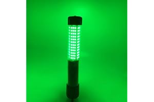 BLUERICE Submersible Fish Finder, Underwater Lure Bait Light, Fish Attracting Lamp, Night Fishing Light, Boat Fishing Light, Pool Light 12V 10.8W 180 LEDs 1080 Luminous IP68 with 5M Cord