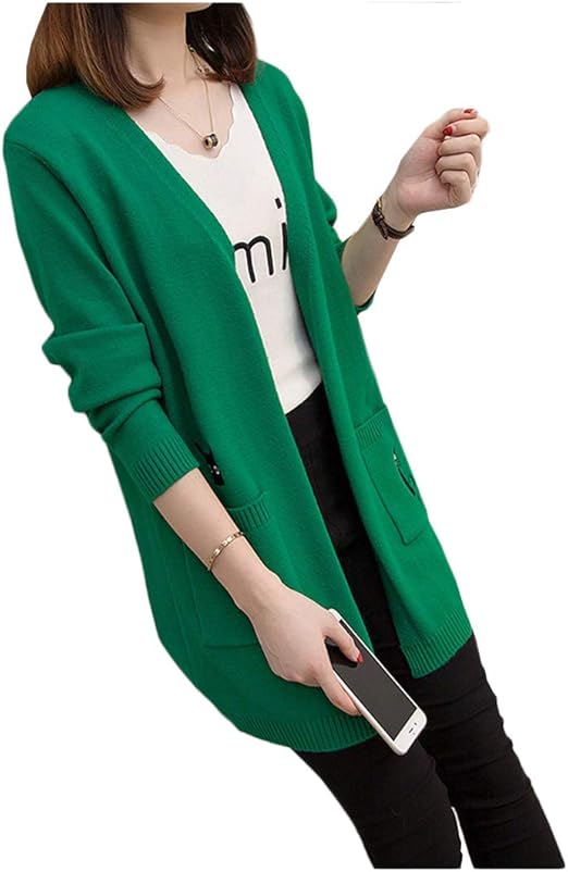 Amazon リングルー カーディガン レディース ニット トップス 猫柄 薄手 ニット ロングカーディガン ゆったり 冷房対策 長袖 羽織り ポケット付き スクール ロング丈 カーディガン ネコネコ 通勤 可愛い ベーシック コート セーター 春秋冬 カーディガン ボレロ 通販