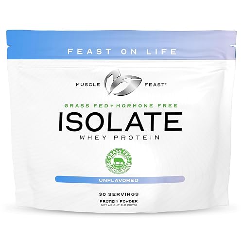 Muscle Feast Grass-Fed Whey Protein Isolate, All Natural Hormone Free ...