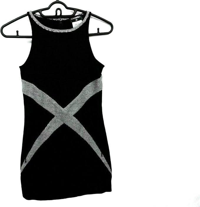 Amazon シャネル Chanel ワンピース レディース 黒 白 中古 ワンピース チュニック 通販