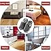 KISSTAKER One Pair Mop Cleaning Dusters House Slippers Shoes Cover Detachable Mopping Shoes (Grey Bow-Knot)