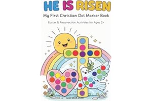 HE IS RISEN – My First Christian Dot Marker Book Easter & Resurrection Activities for Toddlers Ages 2+ | Christian Easter Dot