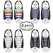 Talent Fashion Kids/Adults Tieless Elastic Silicone No Tie Shoelaces Waterproof Rubber Flat Running Shoe Laces for Sneakers Board Shoes Casual Shoes and Boots
