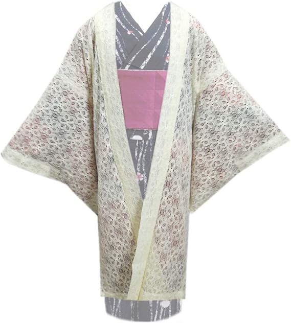 Amazon 長羽織 レース コート オフホワイト フリー 和装 着物 春夏秋用 着物 通販
